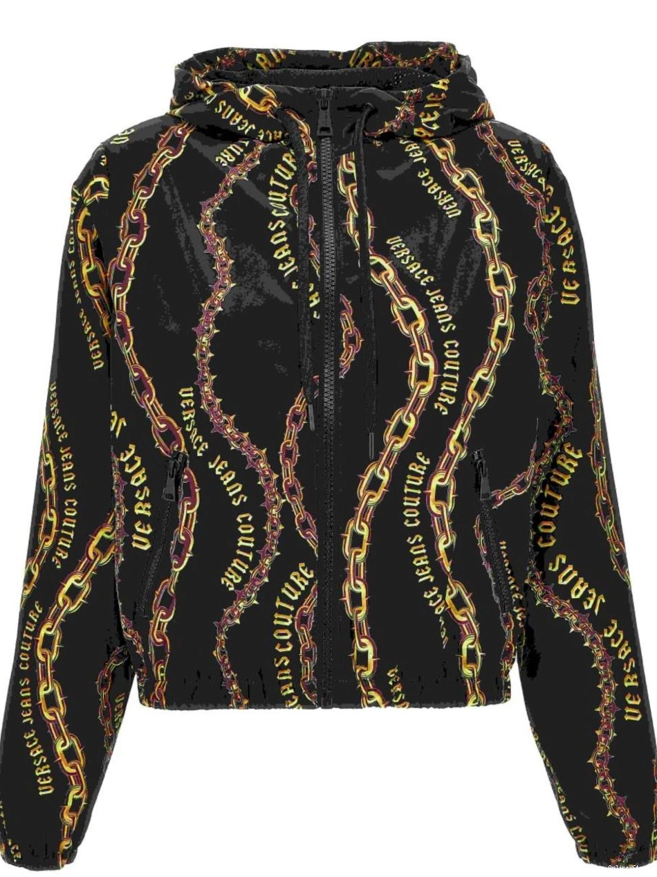 Cheap Chain hoodie zip Couture Women Jeans Couture Versace 0818